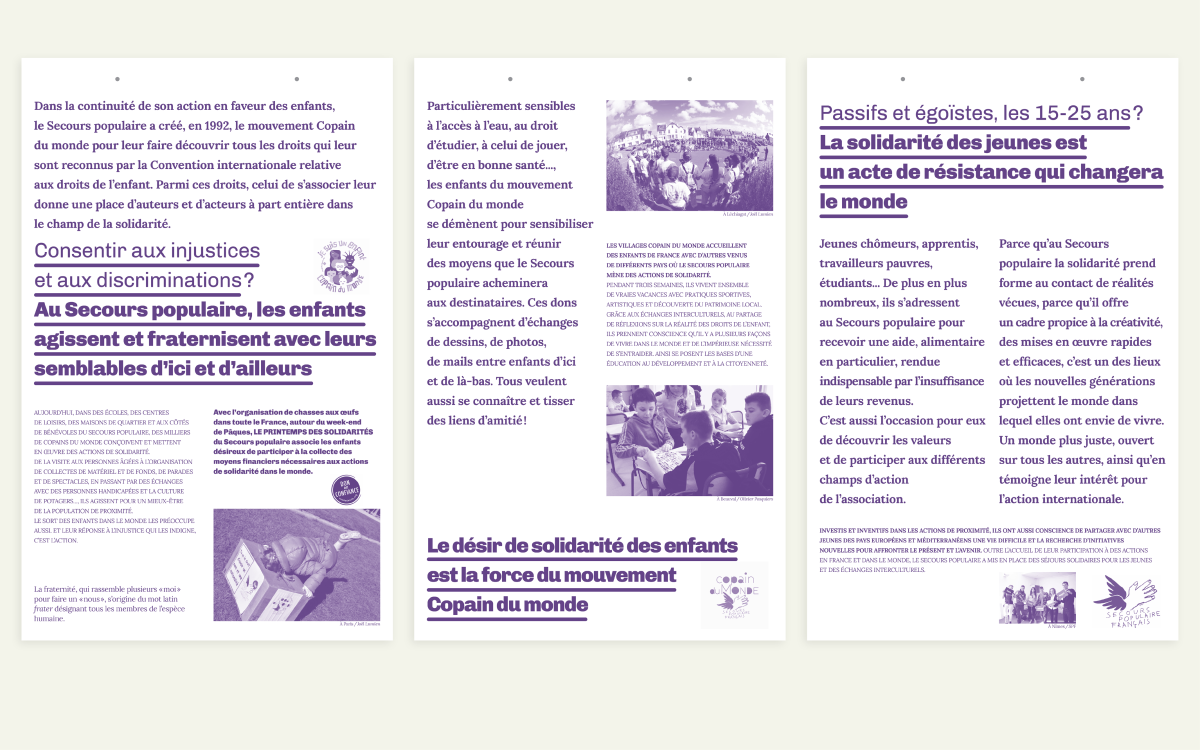 70 ans, Secours Populaire Français