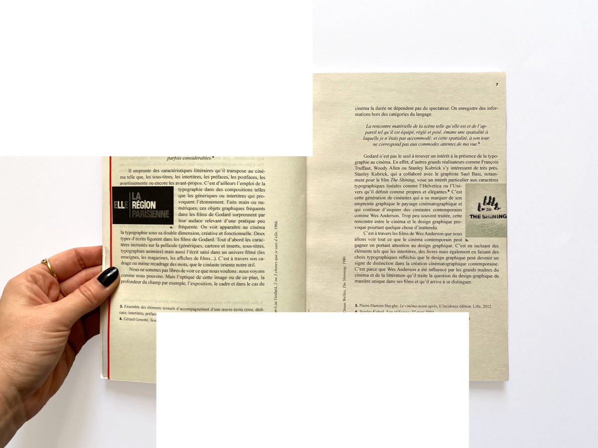 Mémoire de fin d'études, Wes Anderson et le design graphique